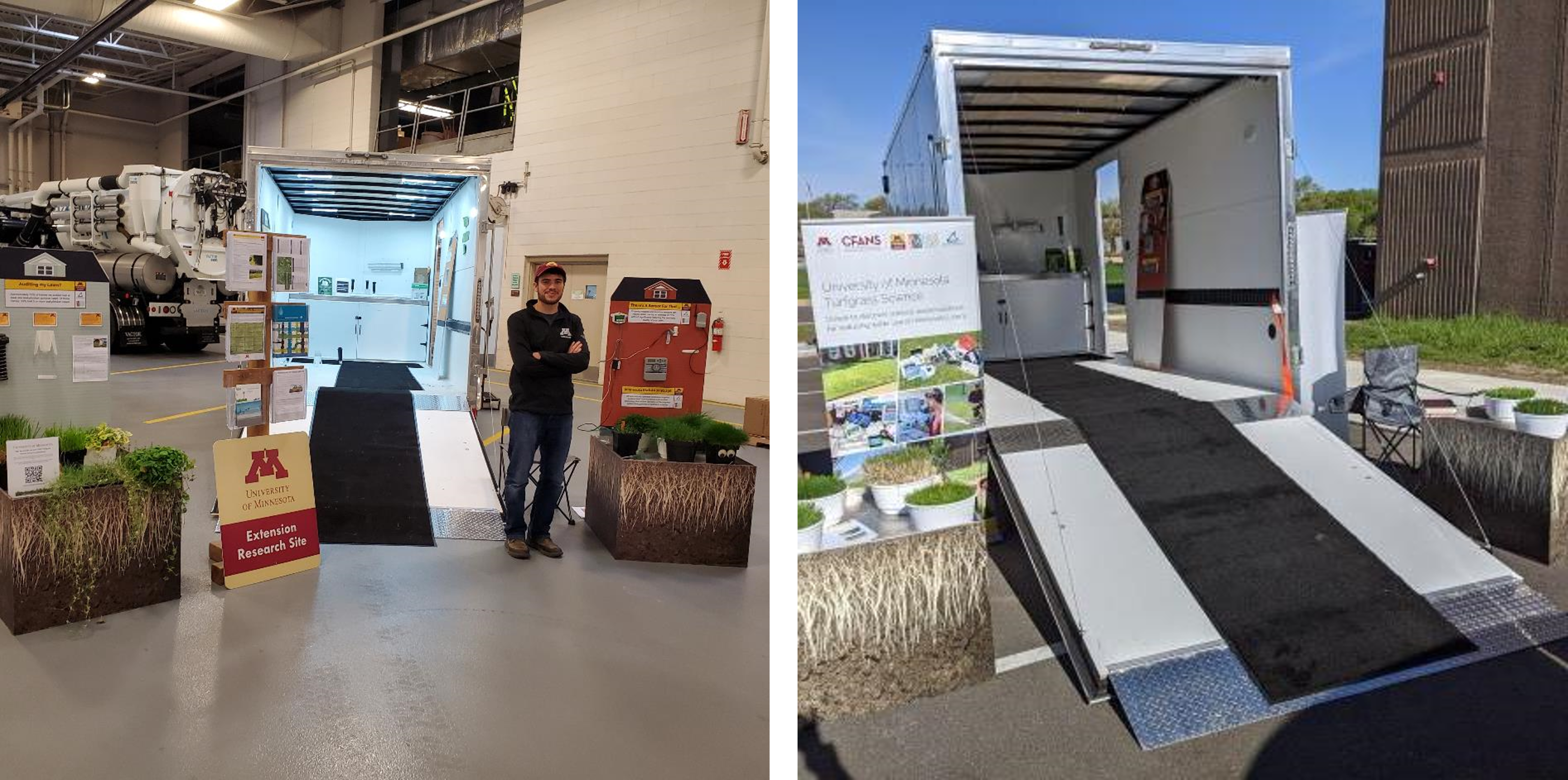 turfgrass educational displays at two different events