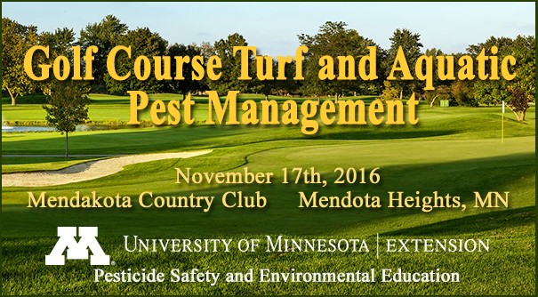 Golf Course Turf and Aquatic Pest Management. Nov. 17, 2016